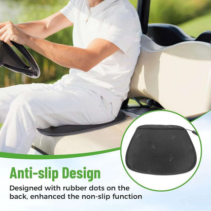 10L0L Universal Golf Cart Heated Seat Cushion 3 Heat Levels & Auto-Off Black/Red