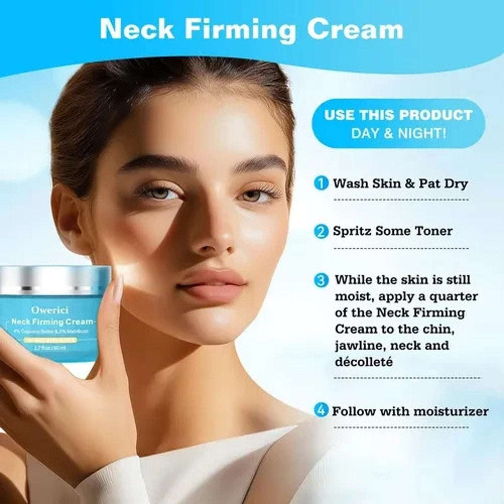Owerici Neck Firming Cream 4% Cupuacu Butter 2% Matribust Neck & Decollete 1.7oz