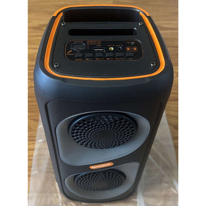 Dual 4" RGB Portable Speaker Rechargeable Bluetooth LED Karaoke Party System
