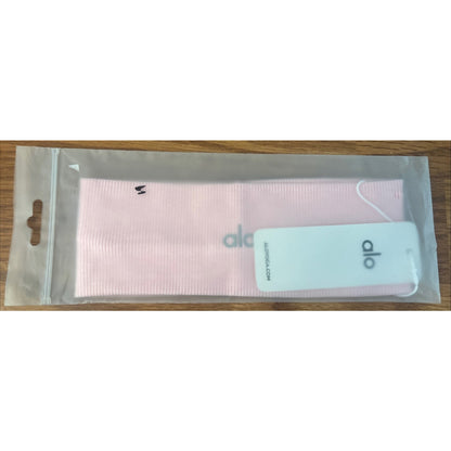 Alo Yoga Light Pink Logo 3" Wide Headband Adult/Teen One Size Athletic Fitness