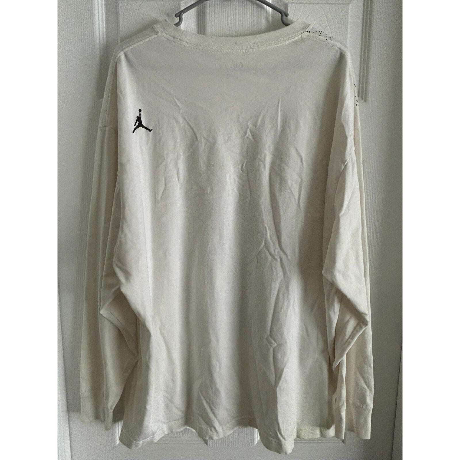 Nike Air Jordan 23 Engineered '85 Long Sleeve Dunk Contest White T-Shirt Sz XL