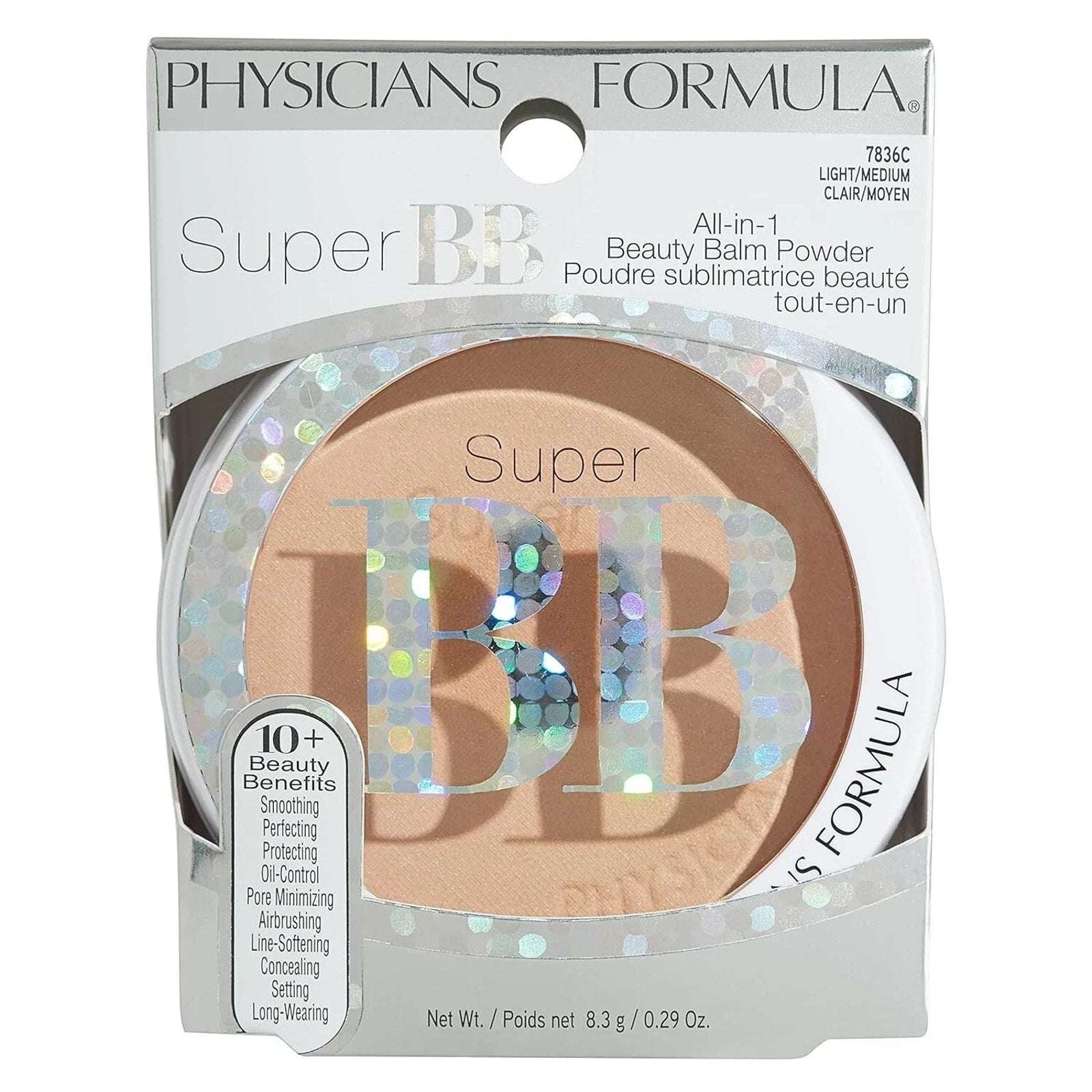 2-Pack Physicians Formula Super BB All-in-1 Beauty Balm Powder Light/Medium 7836