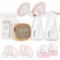 NCVI Double Electric Breast Pump 8102 4400mAh Battery w/ Night Light 4Modes 9Lvl