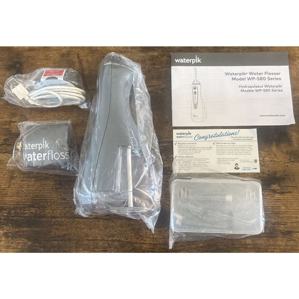 Waterpik Cordless Advanced 2.0 Water Flosser Gray Rechargeable - WP587CD NEW