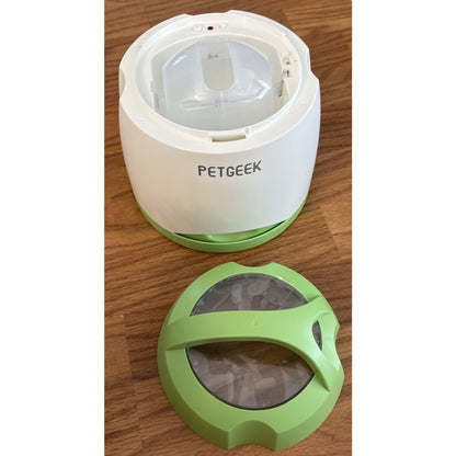 Automatic Dog Treat Food Dispenser w/ Button Remote - Memory Training Dual Power