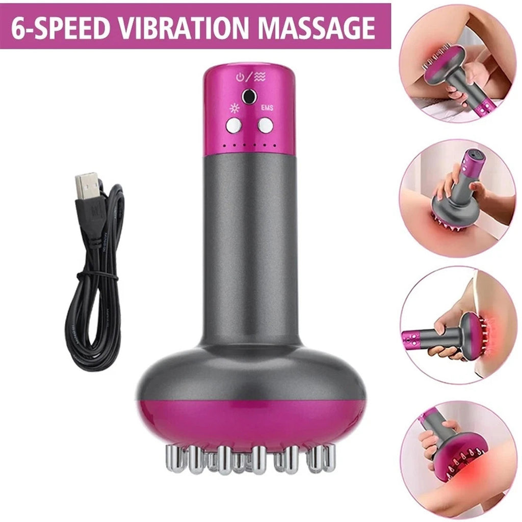Body Sculpting Red Light Lymphatic Drainage Anti Cellulite 6Speed Massager +Heat