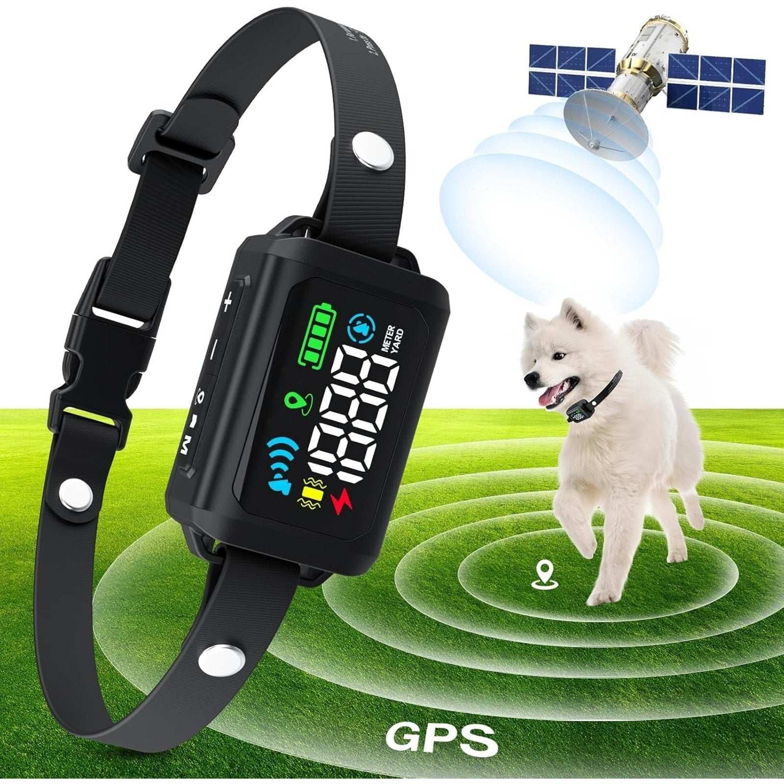 GPS Wireless Electric Dog Fence Pet Containment System Shock Collar 99-5997FT