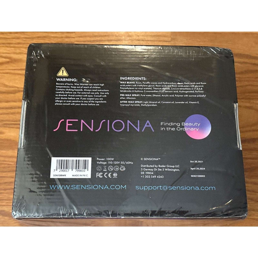 Sensiona Hot Wax Hair Removal Complete Professional Kit - Adjustable Temperature