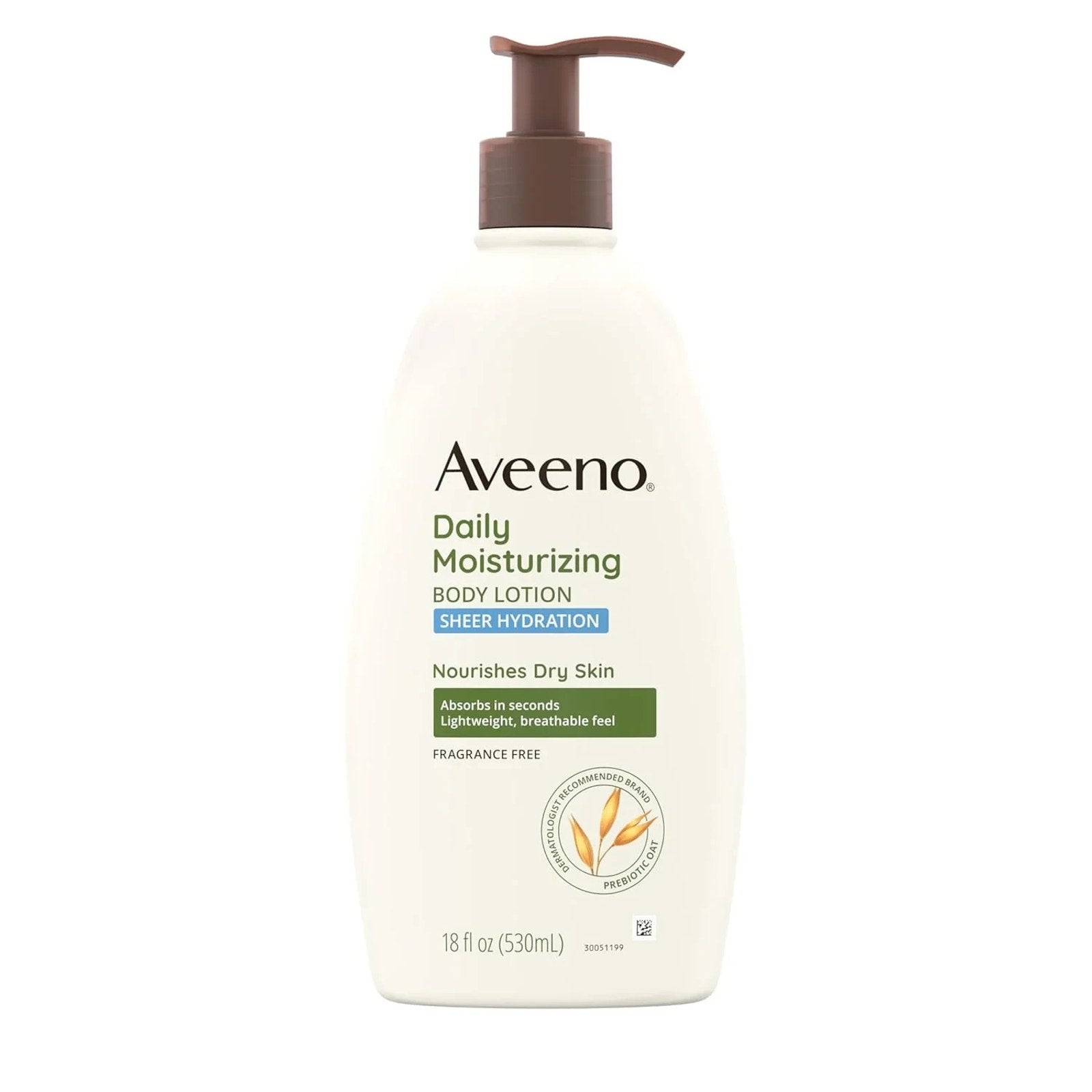 4 Pack Aveeno Daily Moisturizing Body Lotion Sheer Hydration 18 fl oz w/ Pump