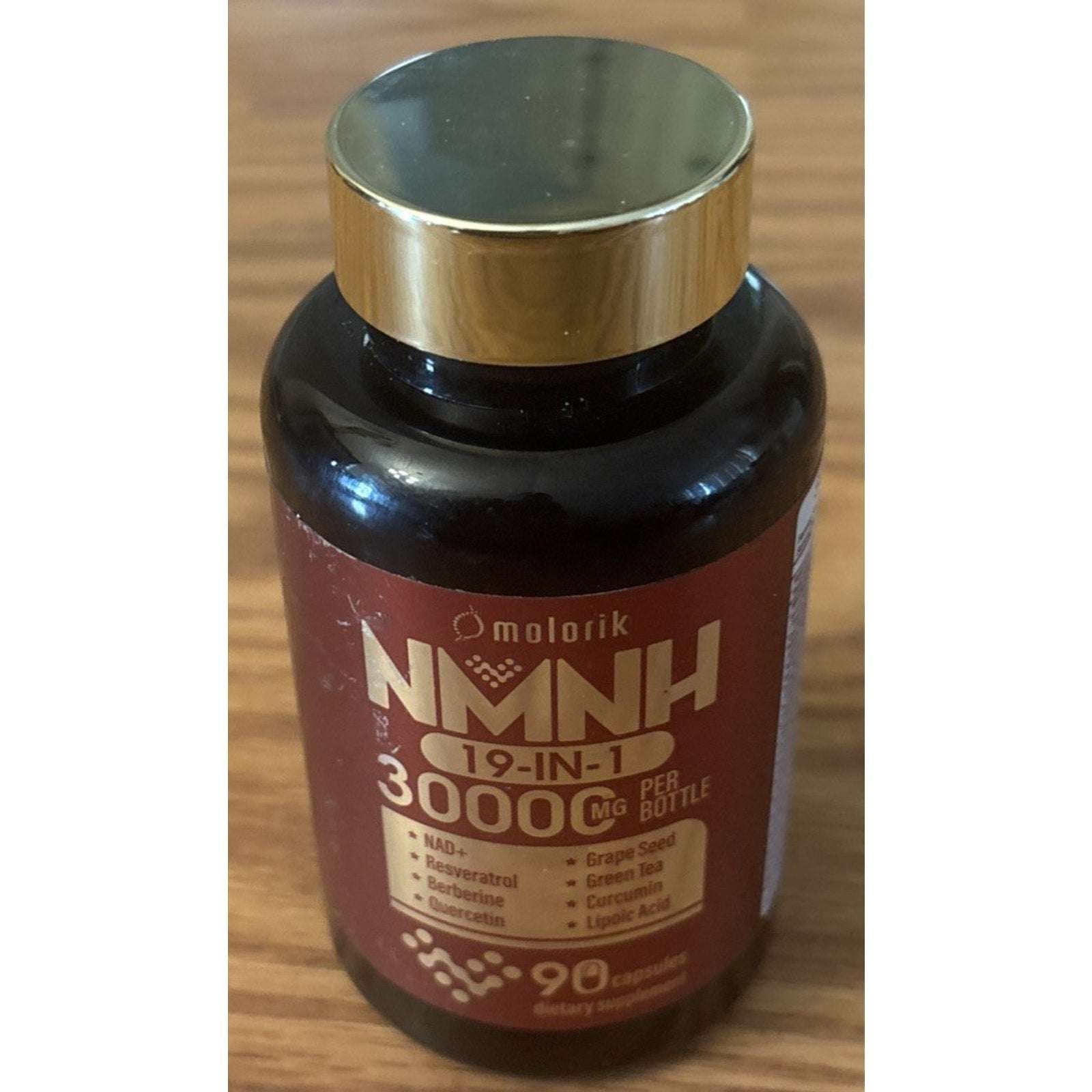 NMNH 19-in-1 NAD+ Resveratrol Quercetin Berberine 90 Capsules 30000mg Per Bottle
