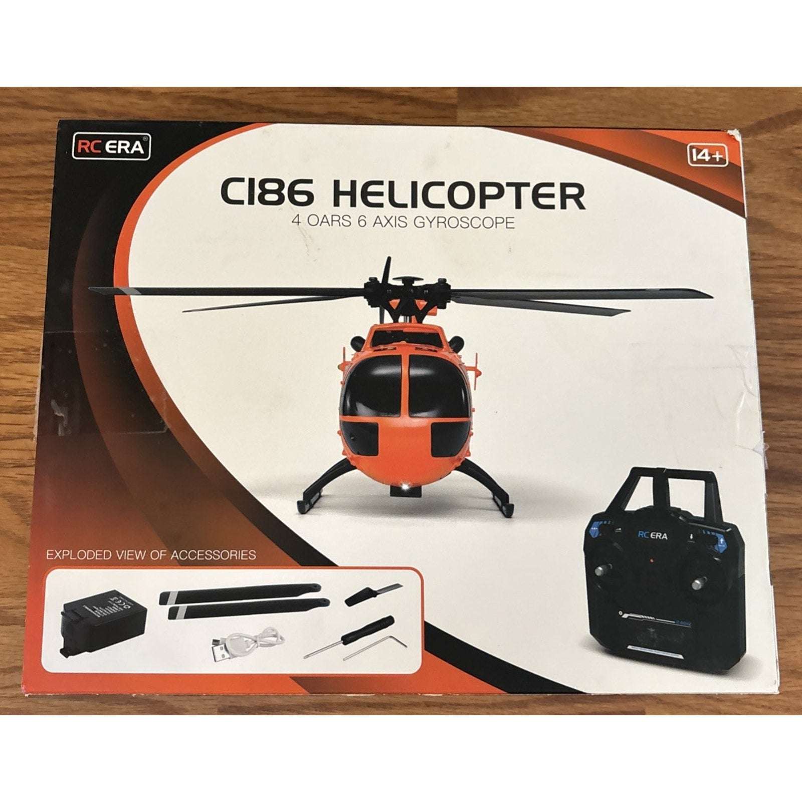 RC ERA C186 (RTF) MBB BO105 RC Helicopter 6-Axis Gyro & Barometric Altitude Hold