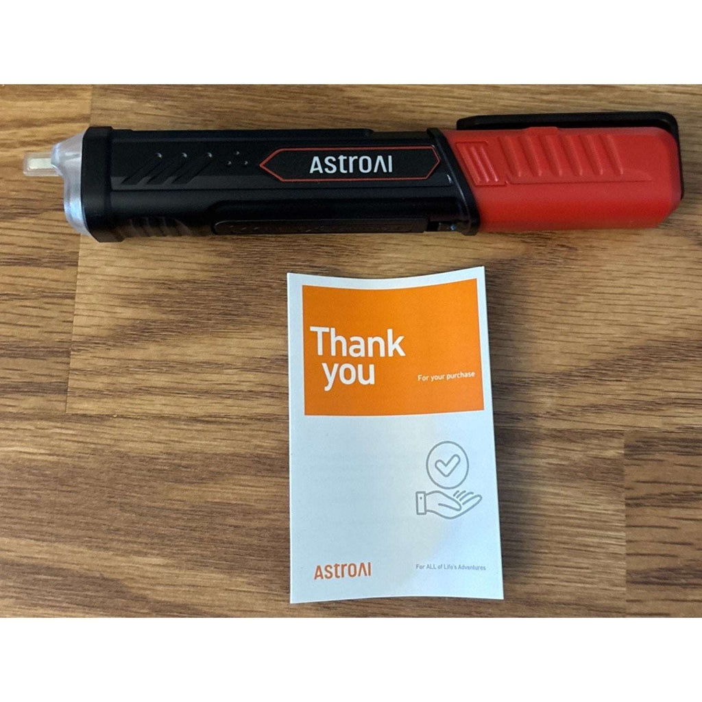 AstroAI Voltage Tester with Flashlight & Screwdriver Non-Contact Dual Range NEW