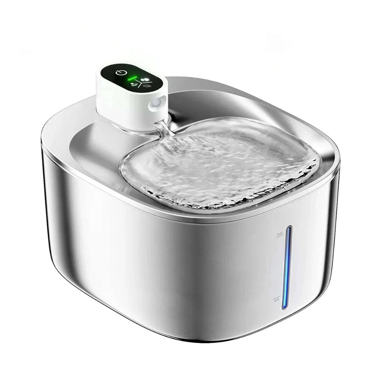 KittySpout 4L Stainless Steel Pet Water Fountain Silent Wireless Motion Sensor
