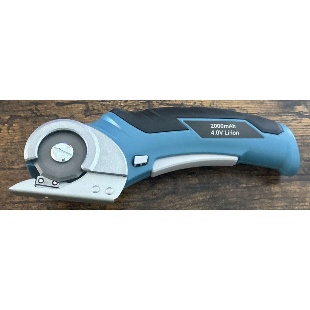 Cordless Electric Scissors 4V Rechargeable Rotary Cardboard Cutter, 2000mAh Bat