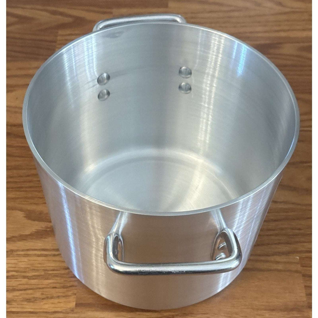 Winco ALST-8 Elemental 4mm Aluminum Stock Pot - 8 Quart - Even Heating, Durable