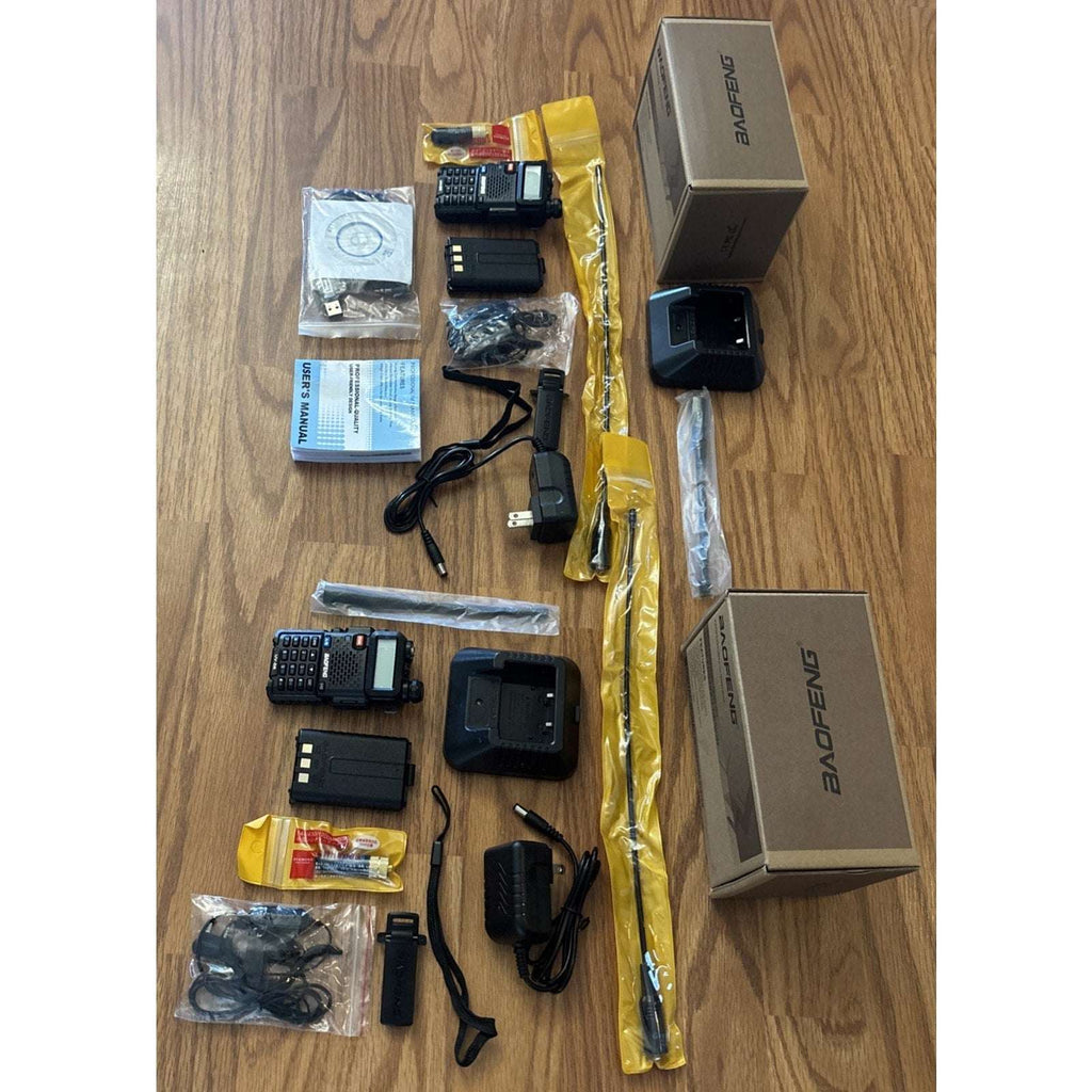 BAOFENG UV-5R 8W Long Range Dual Band NOAA Weather Two-Way Ham Radio VHF UHF FM