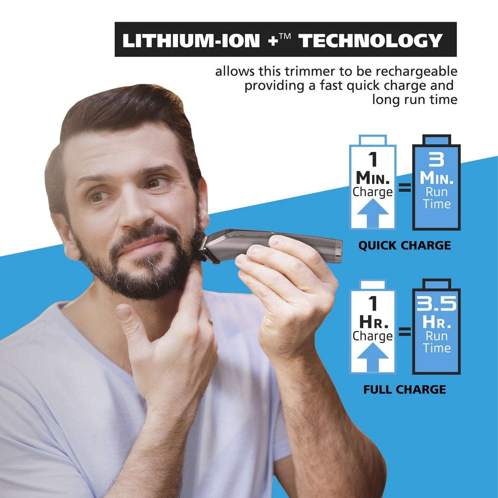 Wahl Lithium-Ion Stainless Steel All In One Waterproof Grooming Trimmer Cordless