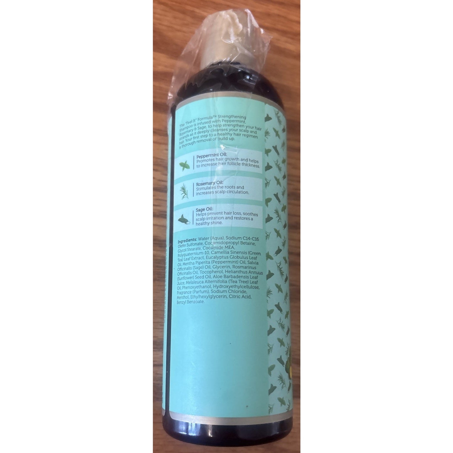 African Pride "Feel It" Peppermint, Rosemary & Sage Strengthening Shampoo 12floz