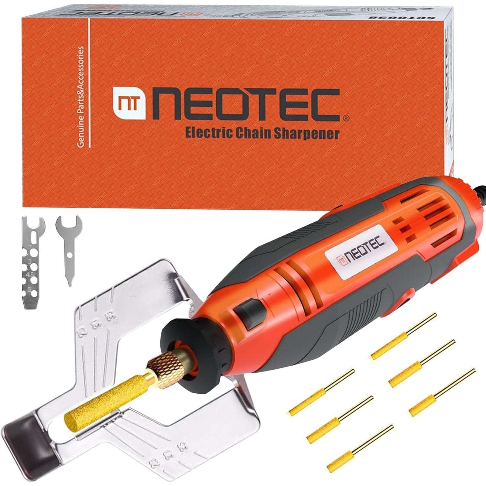 Electric Chainsaw Sharpener Tool Kit w Titanium-Plated Diamond Bit 8000-30000RPM