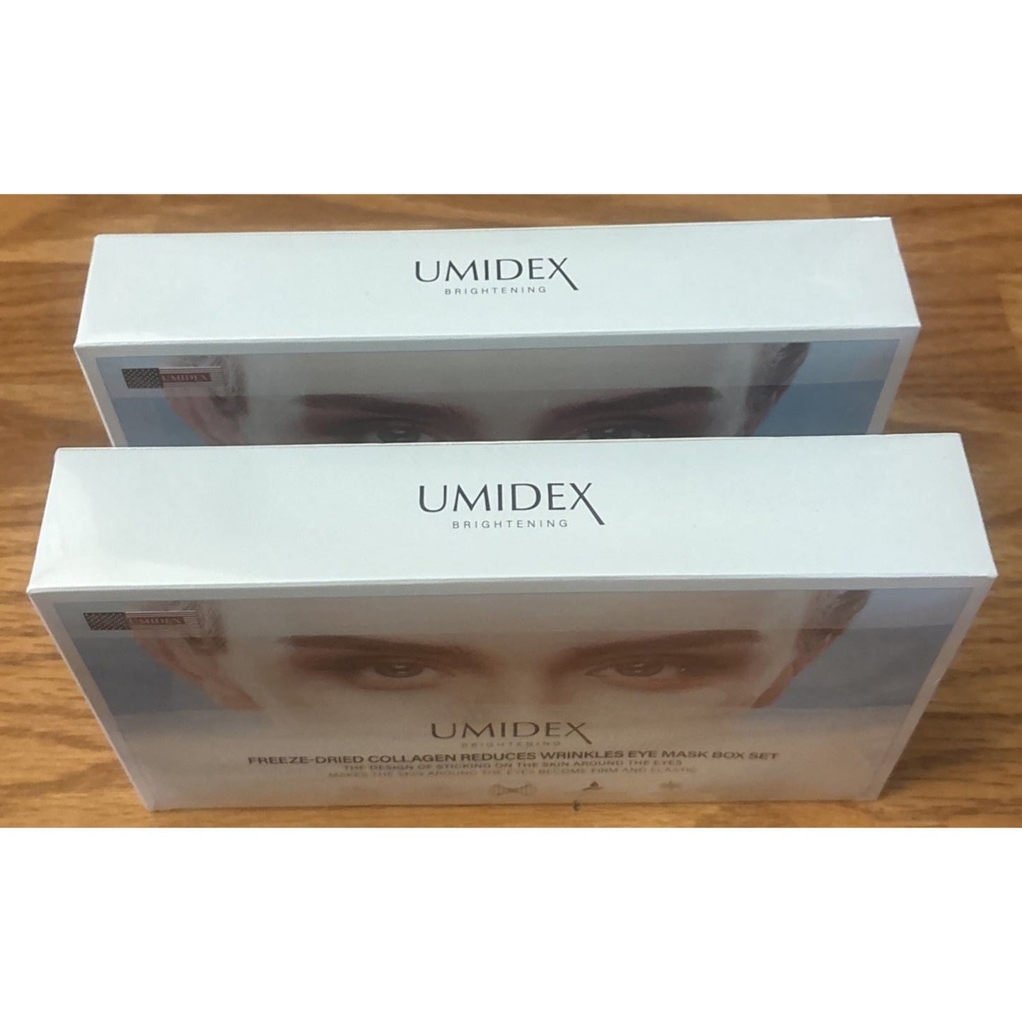 2x Umidex Facial 2-Step Freeze-Dried Collagen & Brightening Eye Mask Box Set