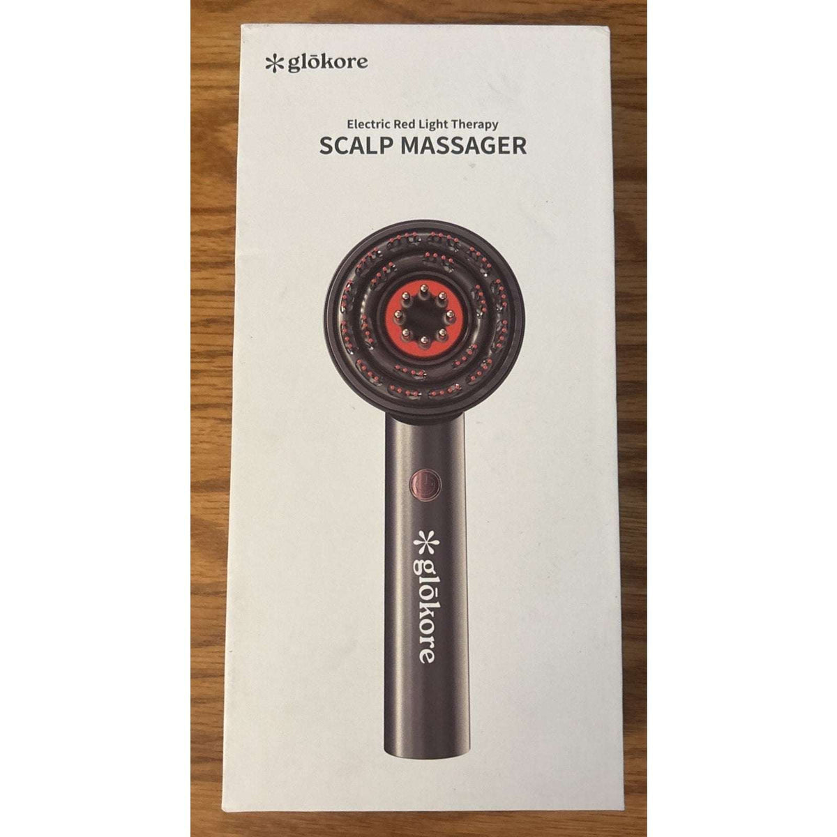 Glokore Electric Red Light Therapy Scalp Massager NEW Open Box
