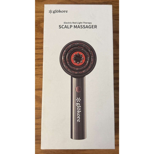Glokore Electric Red Light Therapy Scalp Massager NEW Open Box