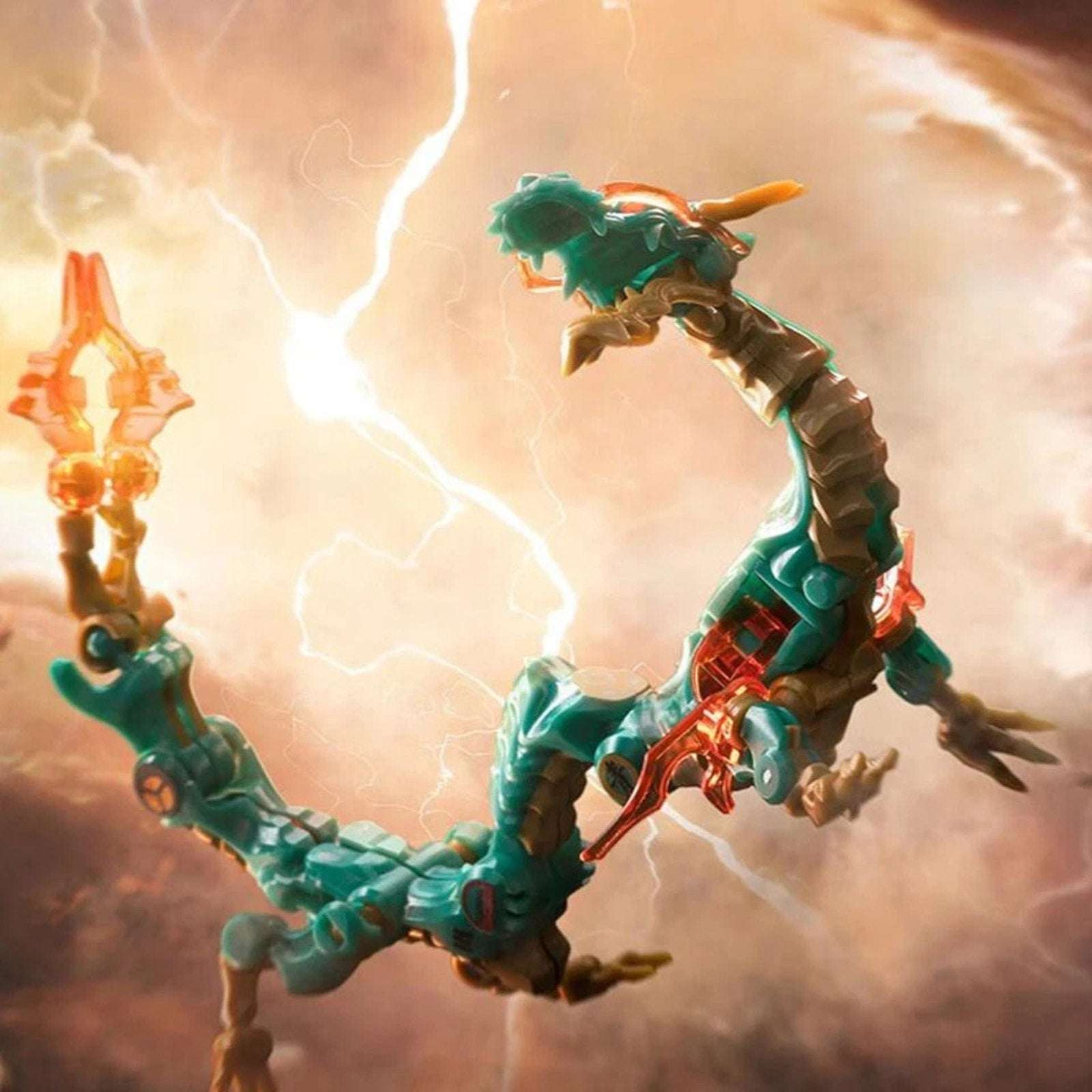 52toys Beastbox MB-14 Chinese Dragon Green Gold Ver. Action Figure MegaBox