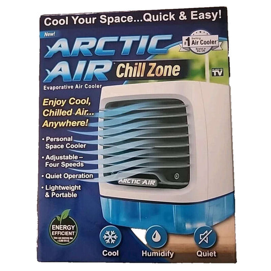 Arctic Air Chill Zone LED Evaporative Cooler 4 Adjustable Speeds, 8-Hour Cooling