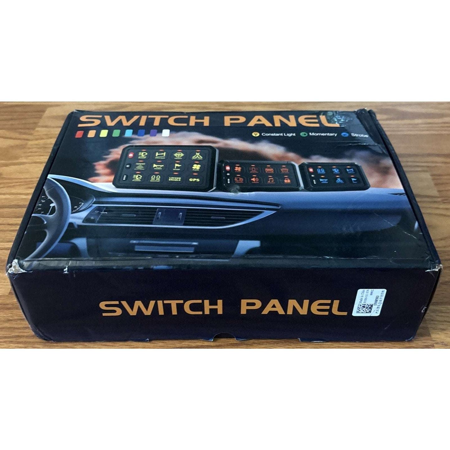 Universal 12 Gang Car Truck Boat RGB Switch Panel LED Circuit Control Kit 12/24V