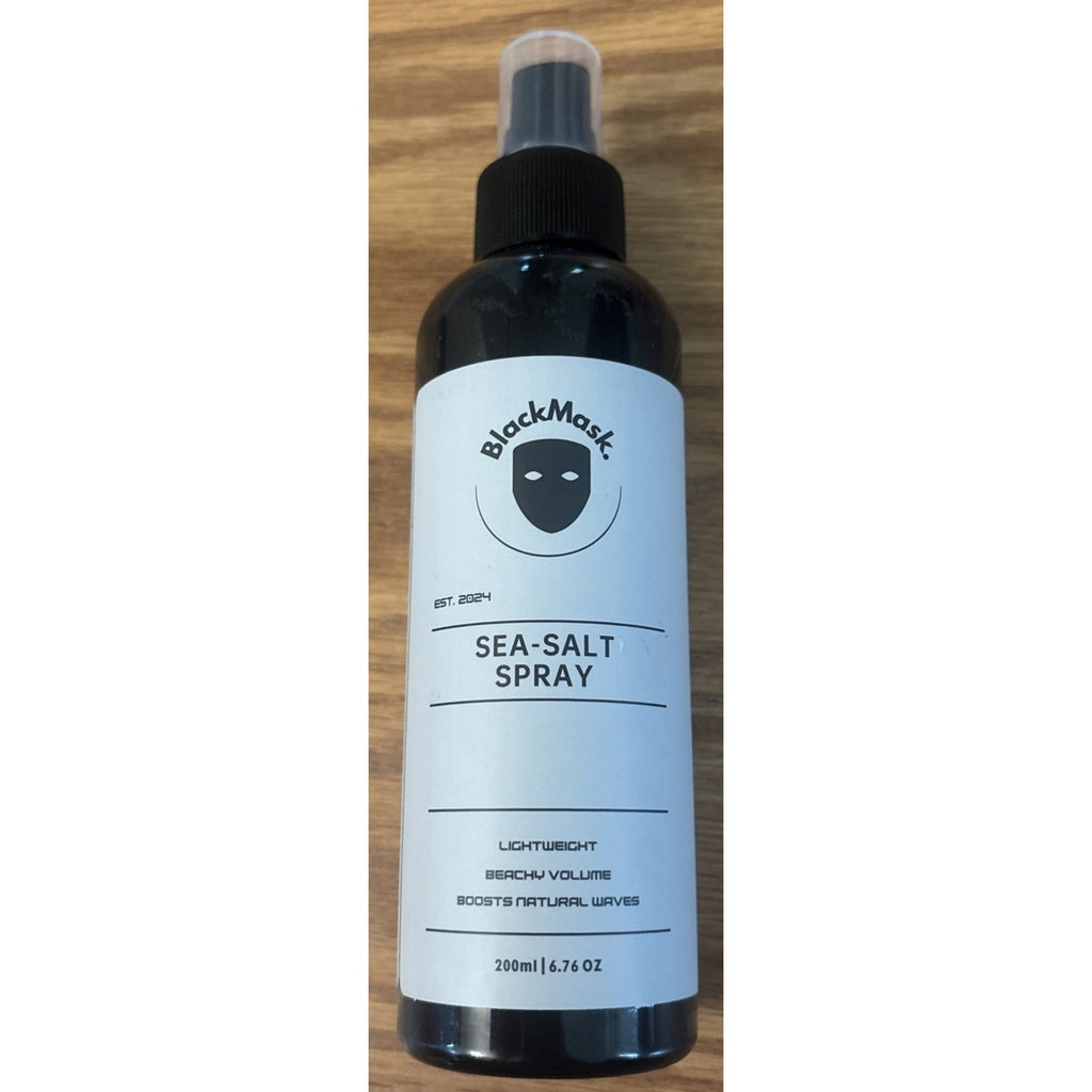 Black Mask Sea Salt Spray Lightweight Beachy Volume Boost Natural Waves 6.76oz