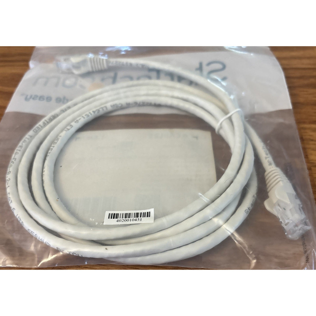 5x StarTech Cat6 Ethernet Network Patch Cable 6ft White RJ45 Snagless N6PATCH6WH