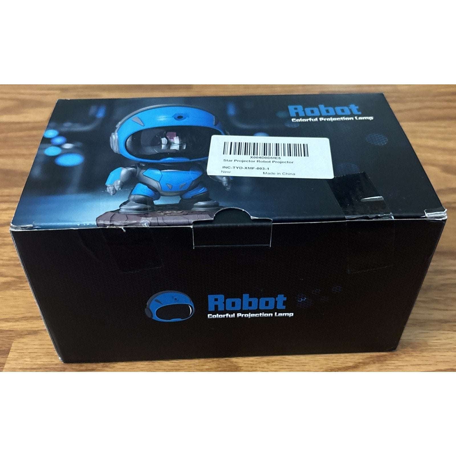 BLUE Robot Astronaut Galaxy Star Projector Lamp & Bluetooth Speaker w/ Remote
