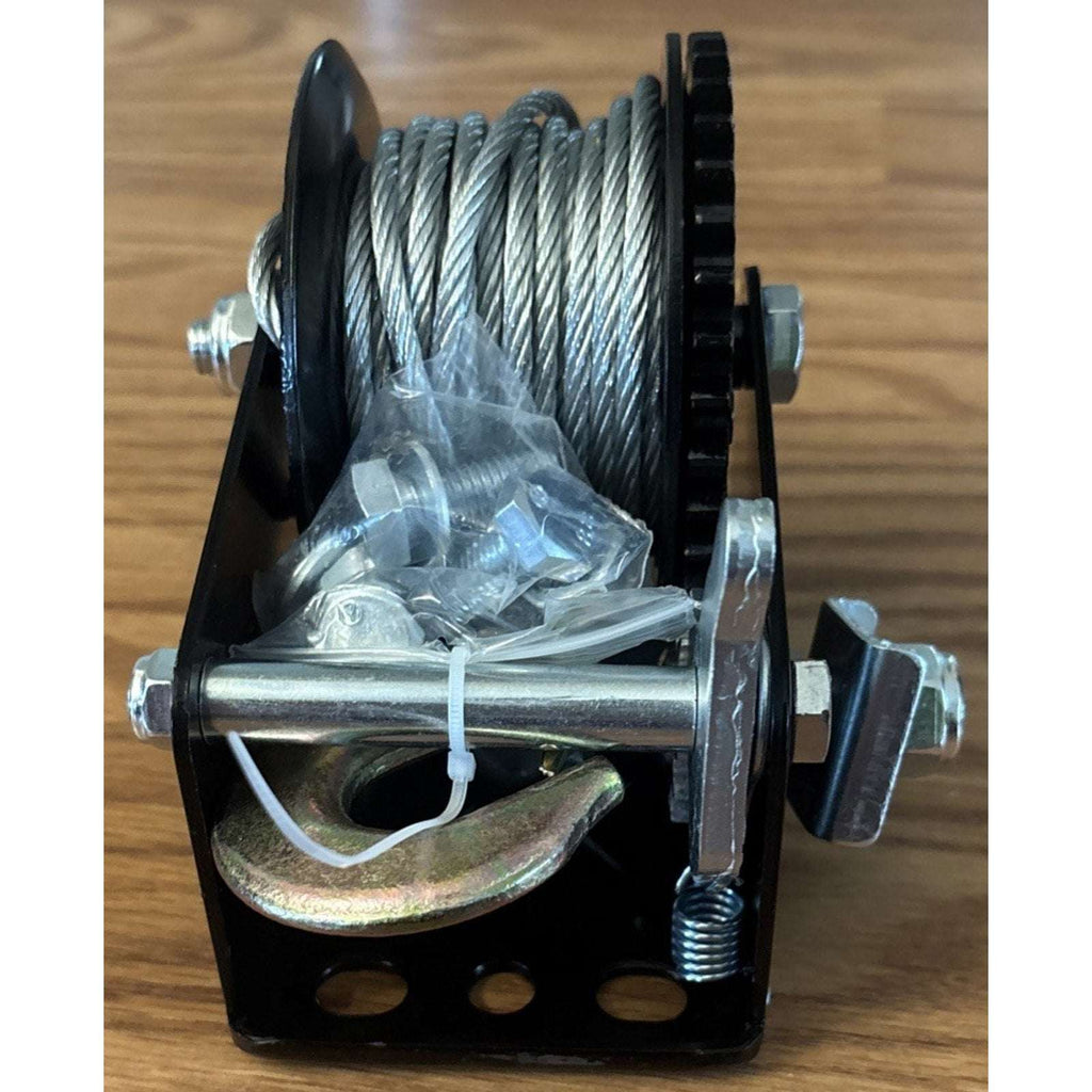 800LBS Hand Crank Winch 26FT Cable Towing ATV Boat Trailer 2-Way Ratchet 3.2:1