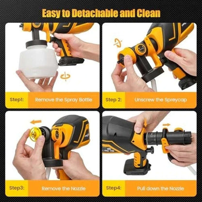 TREXEEN CORDLESS PAINT SPRAYER FOR DEWALT 20V MAX BATTERY(BATTERY NOT INCLUDED)