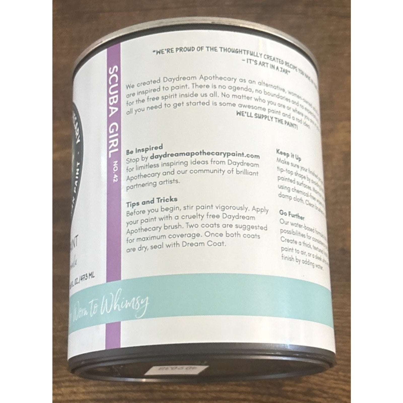 Daydream Apothecary Coastal Worn to Whimsy Artisan Chalk Paint Scuba Girl 16 oz