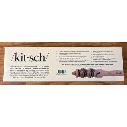 Kitsch Volumizing Thermal Round Brush 1.5" (38mm) Terracotta - Frizz Free Finish
