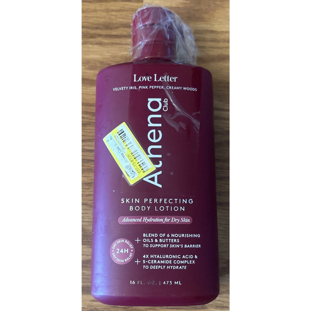 Athena Club Skin Perfecting Body Lotion Love Letter 16floz Pink Pepper, Iris, Wo