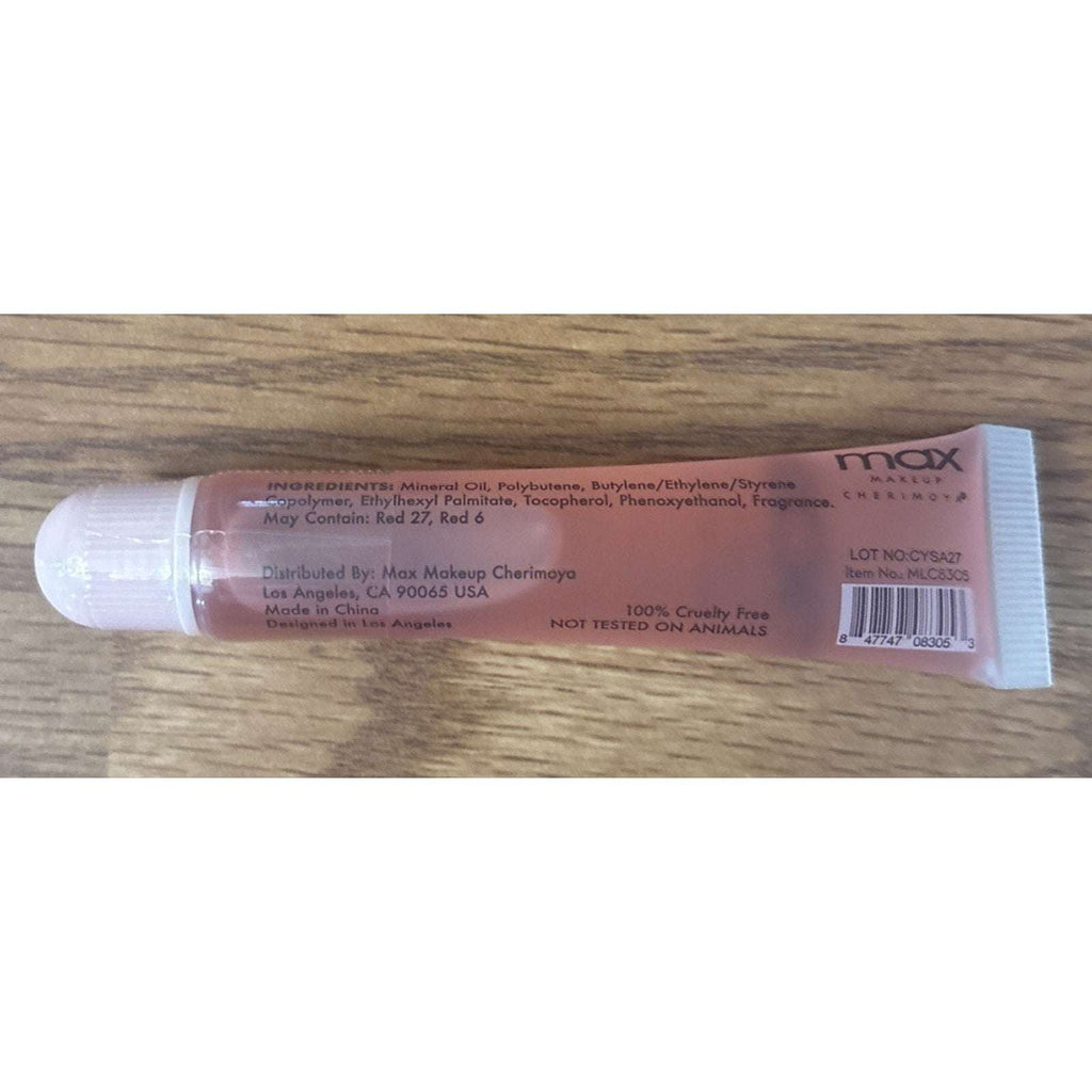 Max Makeup Cherimoya Ultra Shine Pink Jelly Lip Gloss Strawberry 2PC New/Sealed