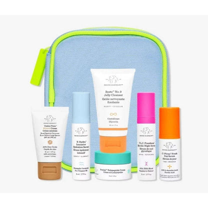 Drunk Elephant The Littles Travel 6Pc Skincare Kit +Bag NEW Exp. 07/01/2027