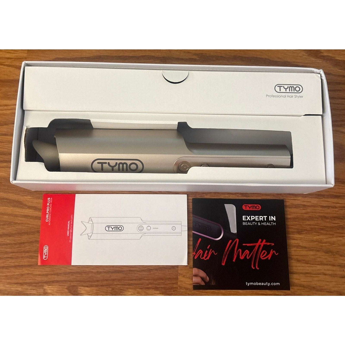 TYMO CurlPro Plus Long Barrel Upgraded Automatic Rotating Curling Iron 1" NEW