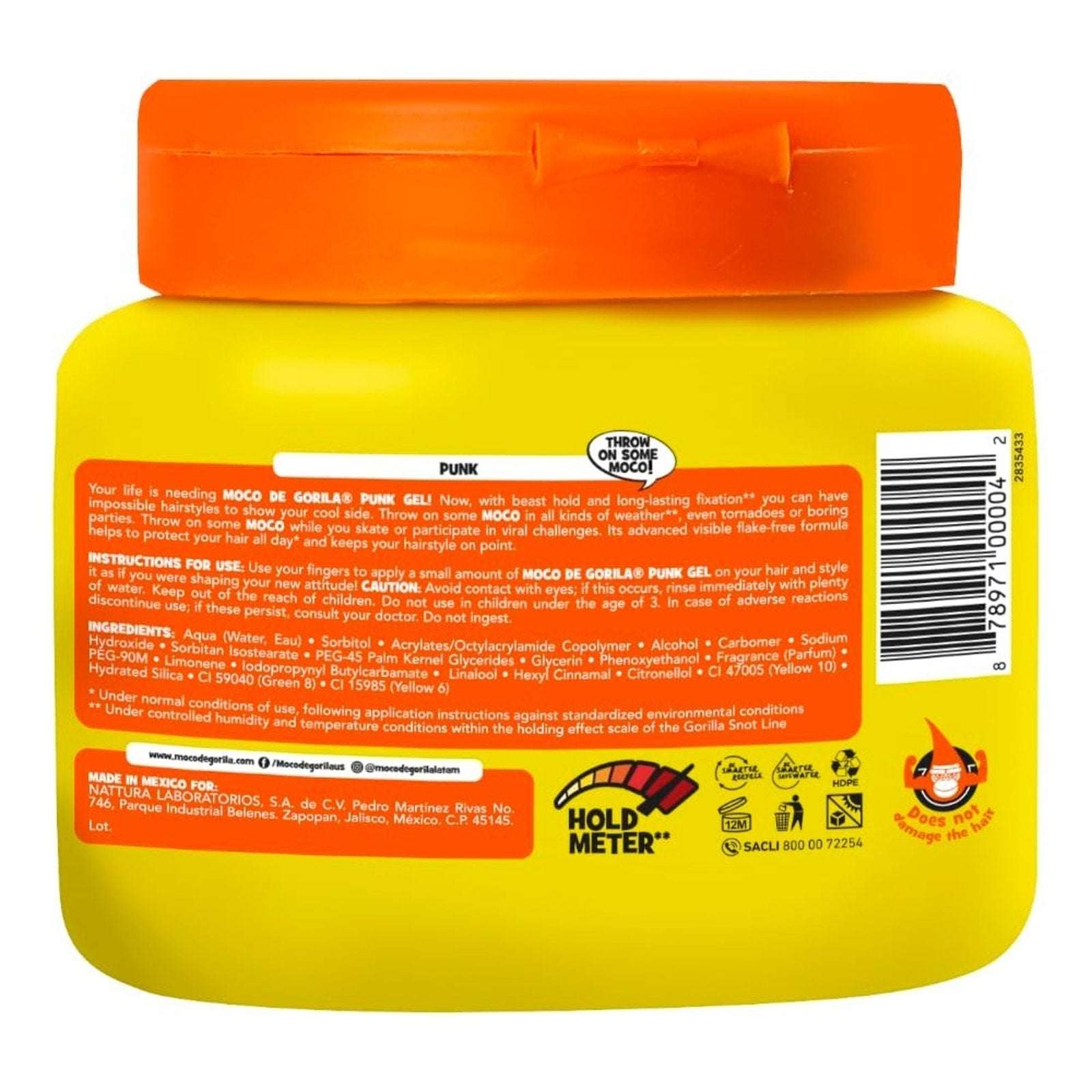 3-Pack Moco de Gorila Punk Beast Hold Hair Styling Gorilla Snot Gel 9.52oz Each