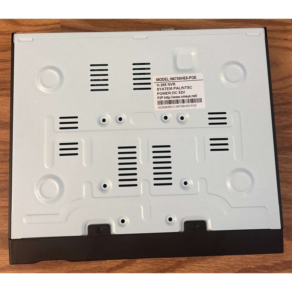 8CH H.265 PoE NVR 5MP Xmeye Face Detection P2P Security Network Video Recorder