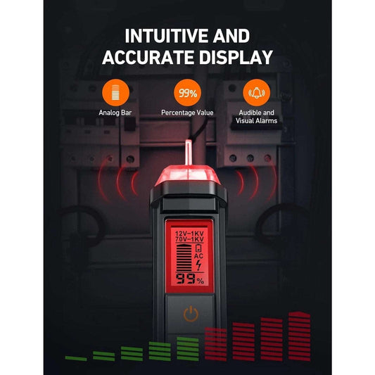 AstroAI Voltage Tester with Flashlight & Screwdriver Non-Contact Dual Range NEW
