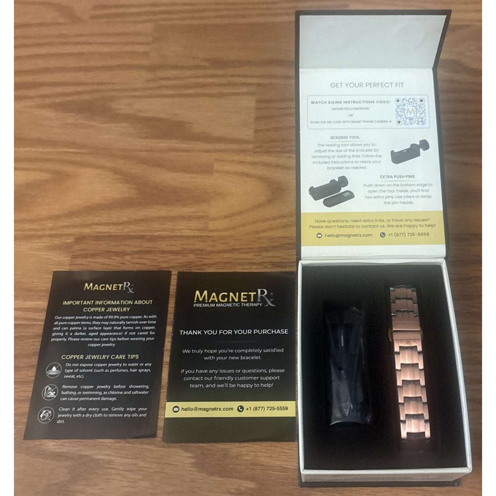 MagnetRX EllipseMAX 5X Strength Copper Magnetic Bracelet