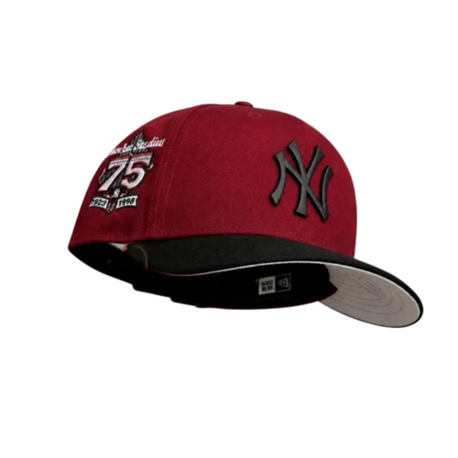 New Era 9FORTY New York Yankees 75th Anniv. A-Frame Snapback Hat Cap Red & Black