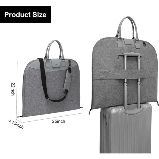 Modoker Suit Luggage Garment Bag with Shoulder Strap Suit Carry on Bag Hangin...