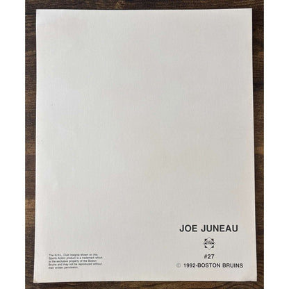 NHL Boston Bruins JOE JUNEAU #27 Game Sports Action Color 8 x 10 Photo Picture