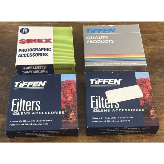 3x Tiffen 72mm Wide Angle Haze 1, ND 0.3, 812 Warming & 1x SINEX SOFTONE Filters