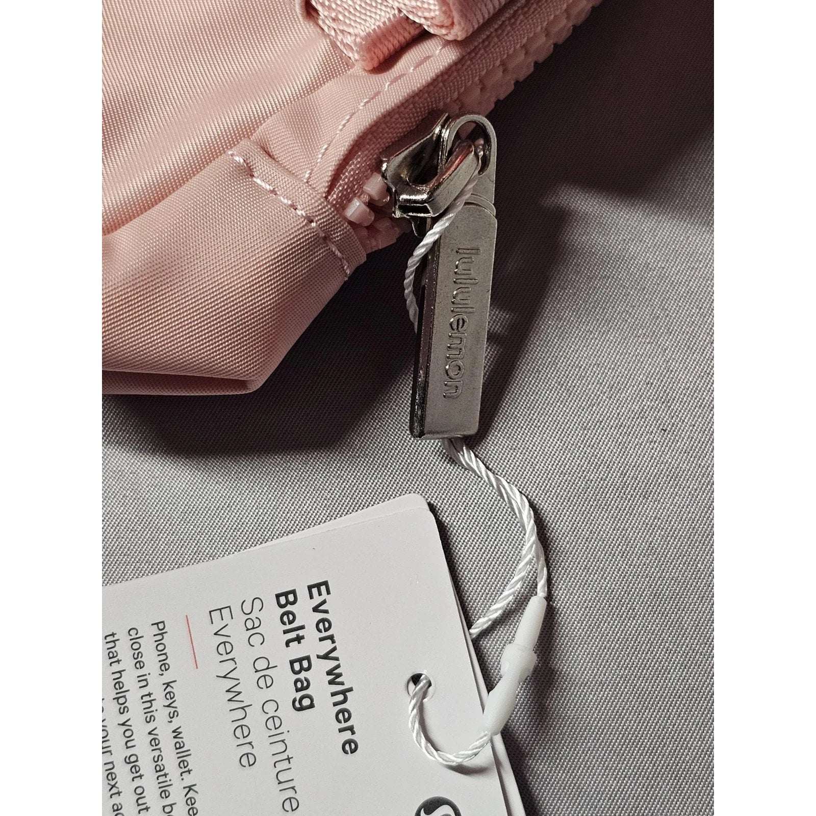 NWT Lululemon Everywhere Wordmark Crossbody Belt Bag Fanny Pack 1L Pink /Silver