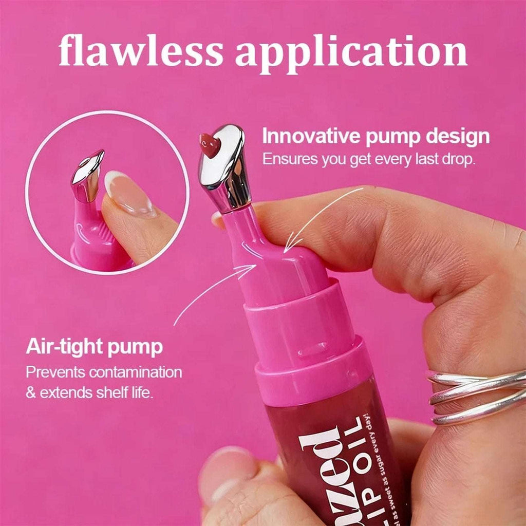 PageVine Glazed Lip Oil So Taupe – Tinted Color, All-Day Hydration & High Shine